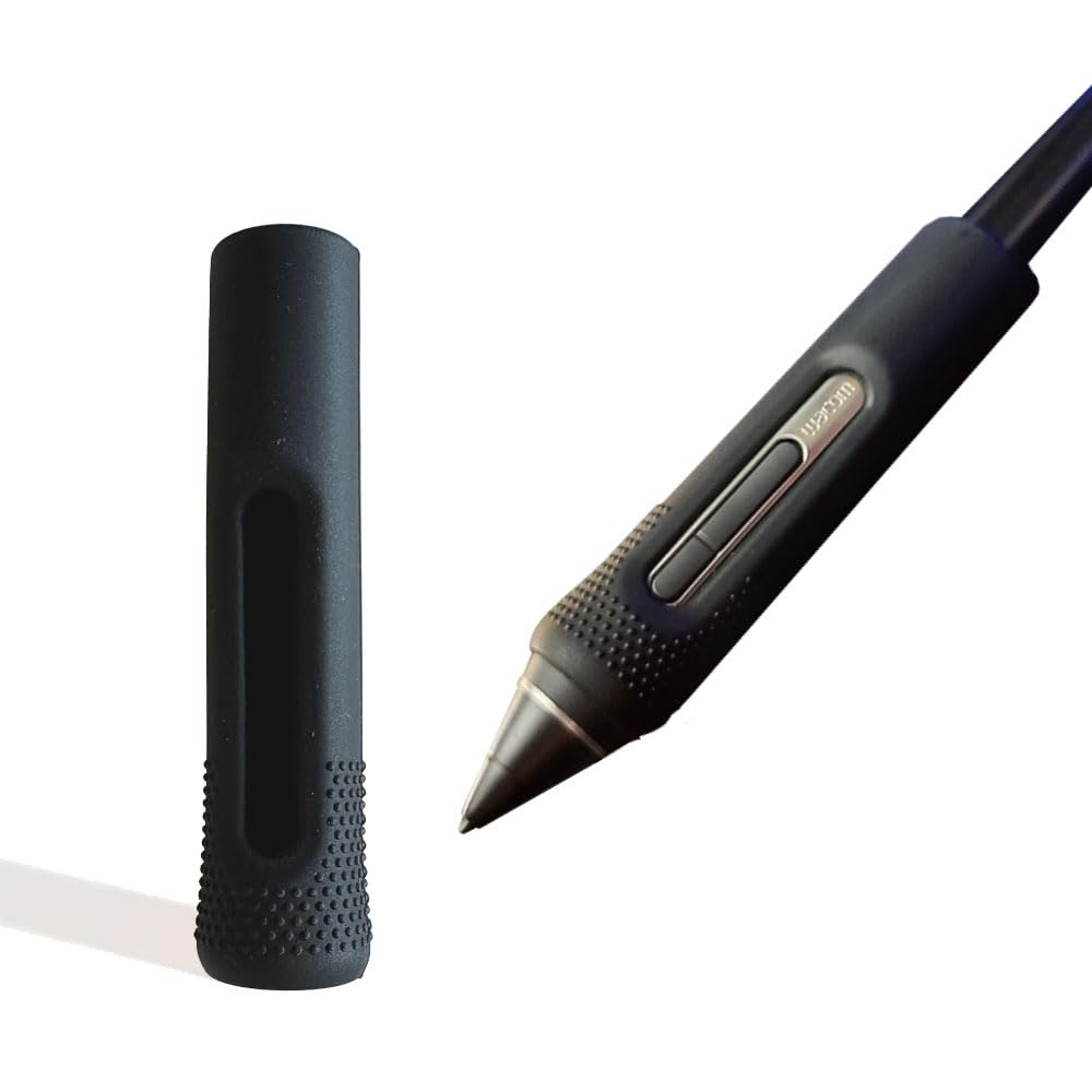 Amazon | Wacom用 Pro Pen2 KP504E ラバーグリップ 黒 シリコンカバー